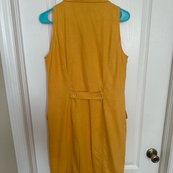 Spenser Jeremy Mustard Sleeveless Midi Dress - Picture 7 of 7